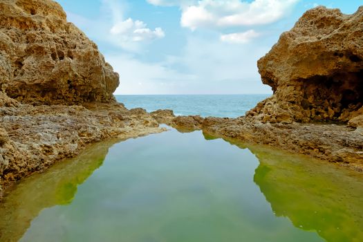Praia Tres Irmaos in Alvor in the Algarve Portugal