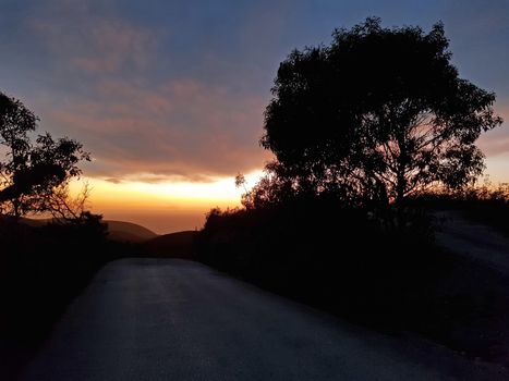 Incredible sunset at the westcoast in Portugal