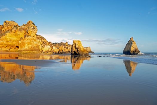 Praia Tres Irmaos in Alvor the Algarve Portugal