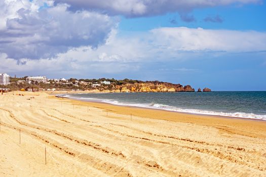 Praia Tres Irmaos in Alvor the Algarve Portugal