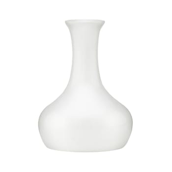 A white vase isolated on white background with clipping path