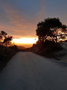 Incredible sunset at the westcoast in Portugal