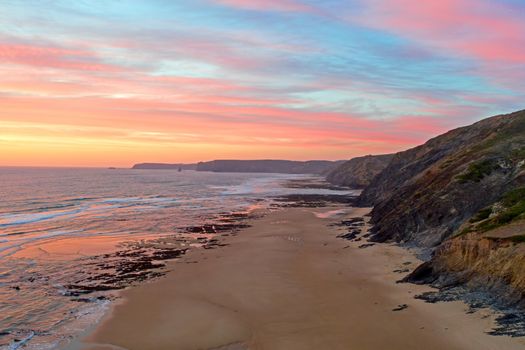 Incredible sunset at the westcoast from Portugal