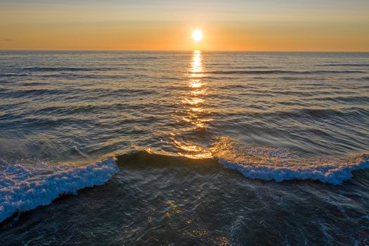 Sunset at the westcoast in Portugal