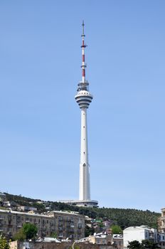 The Baku TV Tower is a 310-meter high building in Baku, the capital of Azerbaijan. It is the tallest building in Azerbaijan and the 34th highest television tower in the world.