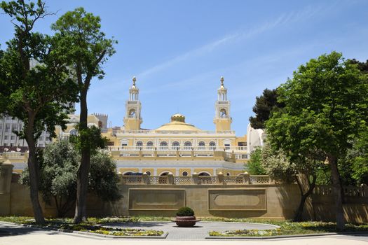 Baku.Built in 1912, the building of the Public Assembly,the current Azerbaijan State Philharmonic M. Magomayev.