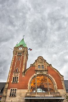 Old train station of Alsace touristic city Colmar