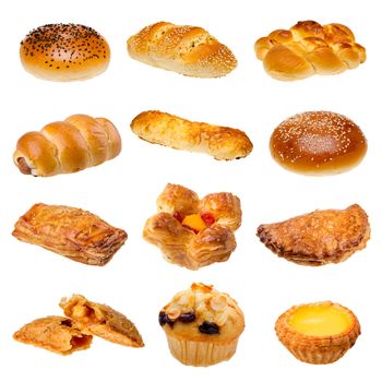 Pastry isolated on white background