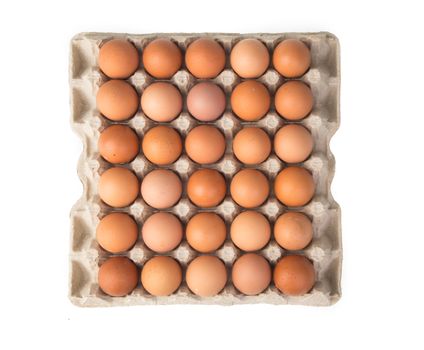 eggs isolated on white background