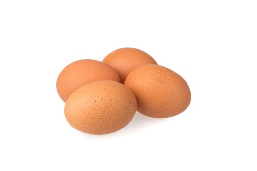 eggs isolated on white background
