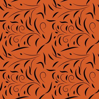 Traditional Russian vector seamless pattern in khokhloma style. Can be used for banner, card, poster, invitation, label, menu, page decoration or web design