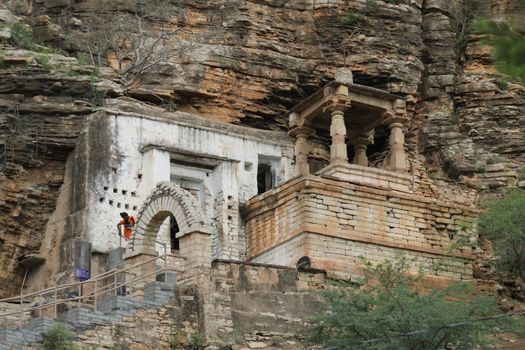Exterior of Vintage Temple India
