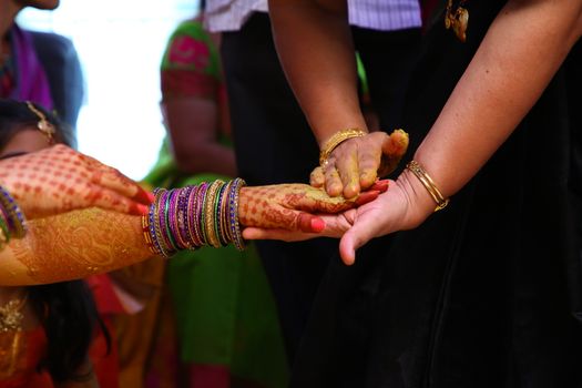 Traditional Hindu wedding ceremony