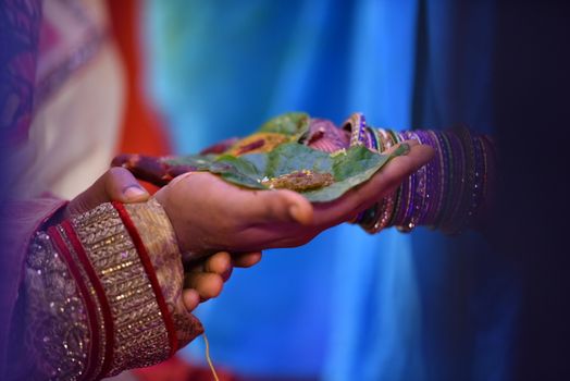 Traditional Hindu wedding ceremony