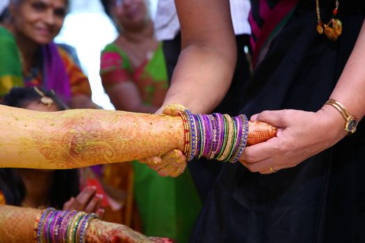 Traditional Hindu wedding ceremony