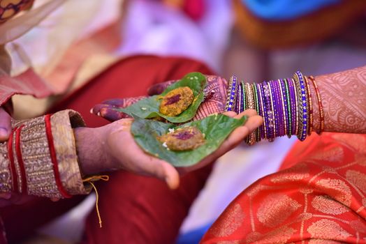 Traditional Hindu wedding ceremony