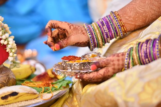 Traditional Hindu wedding ceremony