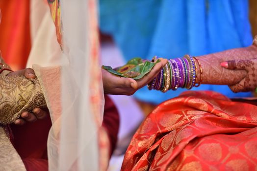 Traditional Hindu wedding ceremony