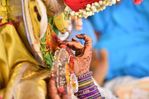 Traditional Hindu wedding ceremony