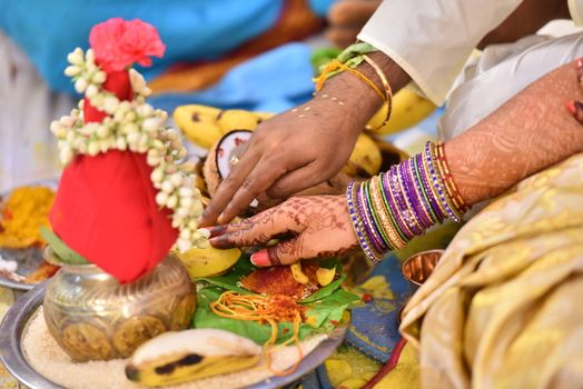 Traditional Hindu wedding ceremony
