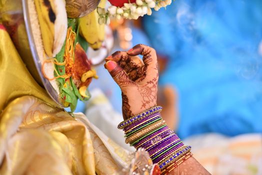 Traditional Hindu wedding ceremony