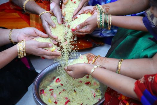 Traditional Hindu wedding ceremony