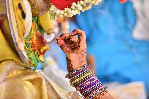 Traditional Hindu wedding ceremony