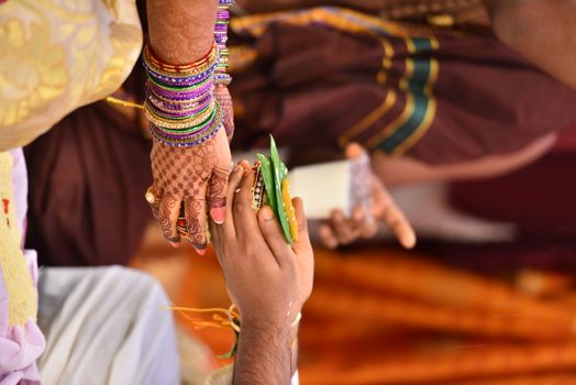 Traditional Hindu wedding ceremony