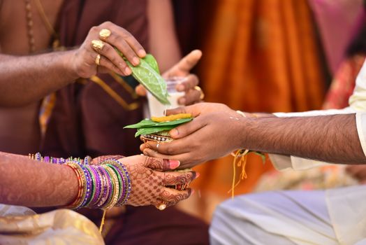 Traditional Hindu wedding ceremony
