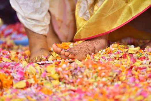 Traditional Hindu wedding ceremony
