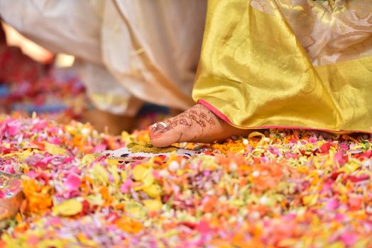 Traditional Hindu wedding ceremony