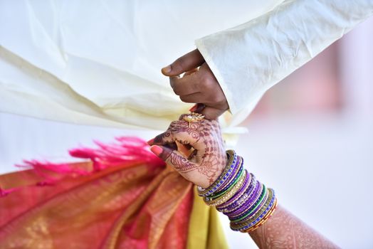 Traditional Hindu wedding ceremony