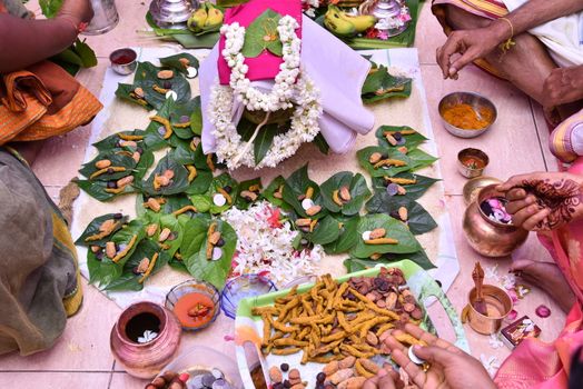 Traditional Hindu wedding ceremony