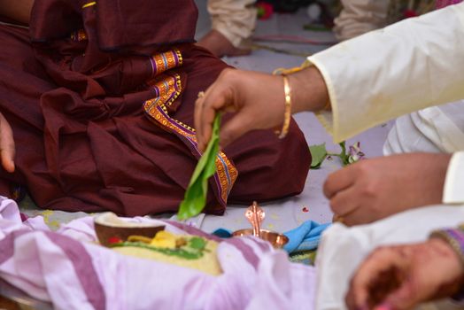 Traditional Hindu wedding ceremony