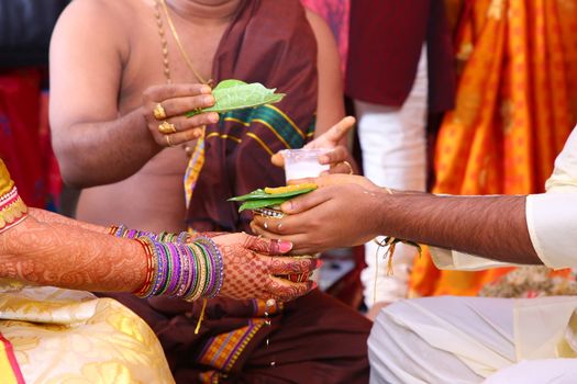 Traditional Hindu wedding ceremony
