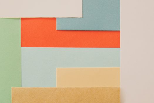 Selection of paper in various colors, background image. Pastel color selection and paper texture pattern
