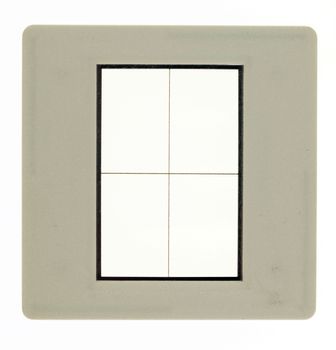 35 mm blank slide frame with reference marks