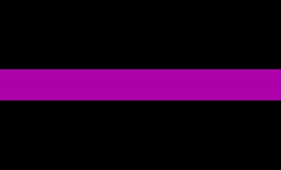 thin purple line flag dead Army and Military Police Members symbol