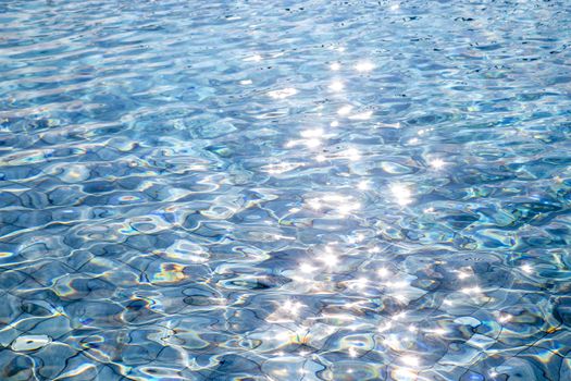 Water wave in swimming pool for background