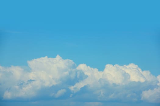 Blue sky with clouds day background with copy space for text design