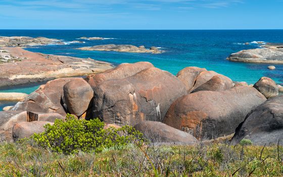 Impressing coastal landscape of the William Bay National Park, Western Australia