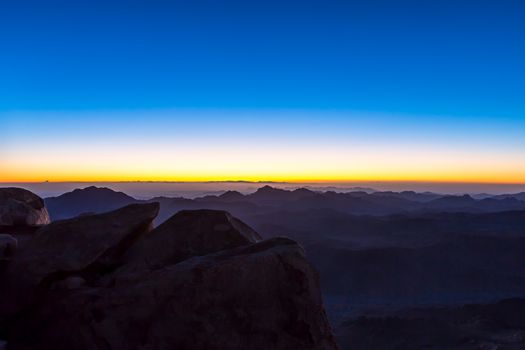 Mount Sinai, Mount Moses in Egypt. Africa.