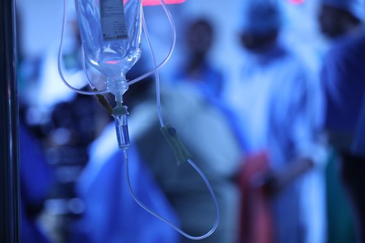 Saline Medicine Bottle Hang on a stand