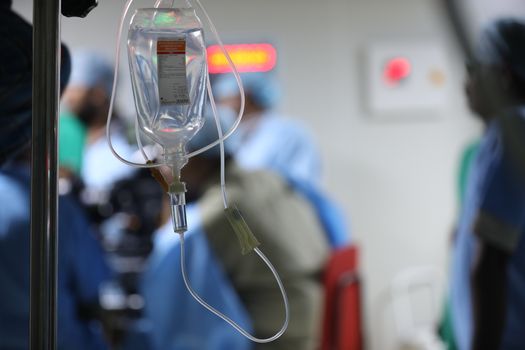 Saline Medicine Bottle Hang on a stand
