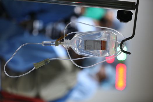 Saline Medicine Bottle Hang on a stand