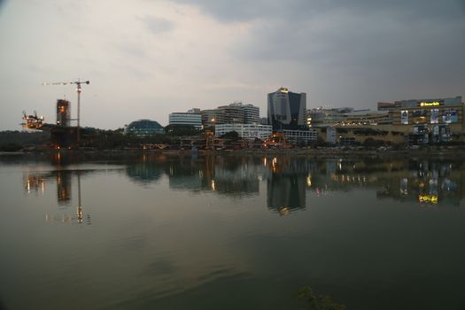 Crane working at Construction site