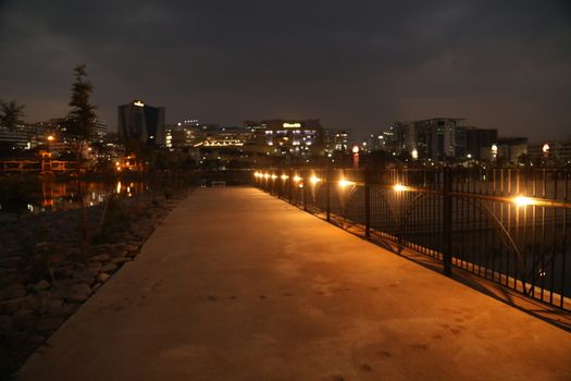 Night shot of City Buildings