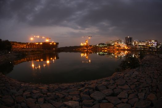 Night shot of City Buildings