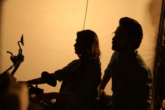 Silhouette of a Lovers