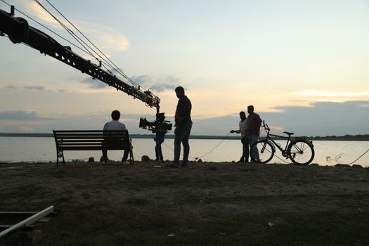 Photographer at Lake in the work